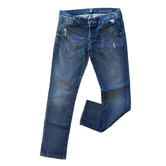 7 For All Mankind Denim - ⭐ 7 For All Mankind Josefina Skinny Boyfriend Jeans Sz 28 👖✨